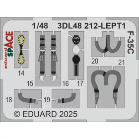   Eduard Accessories F-35C SPACE  TAMIYA - SPACE 3D cockpit-részletező készlet