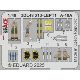   Eduard Accessories A-10A SPACE  GREAT WALL HOBBY - SPACE 3D cockpit-részletező készlet