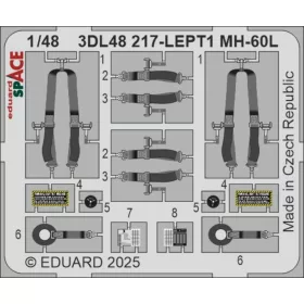   Eduard Accessories MH-60L SPACE  ICM - SPACE 3D cockpit-részletező készlet