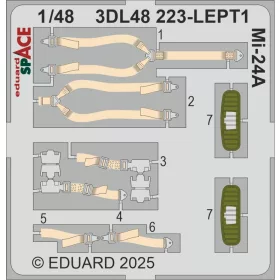   Eduard Accessories Mi-24A SPACE  TRUMPETER - SPACE 3D cockpit-részletező készlet