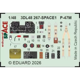   Eduard Accessories P-47M SPACE for Miniart - SPACE 3D cockpit-részletező készlet