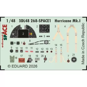   Eduard Accessories Hurricane Mk.I SPACE for Arma Hobby - SPACE 3D cockpit-részletező készlet