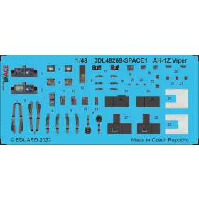   Eduard Accessories AH-1Z Viper SPACE for Hobby 2000 - SPACE 3D cockpit-részletező készlet