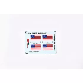   Eduard Accessories US ensign flag modern SPACE - Amerikai hadilobogó – modern SPACE 3D matricakészlet