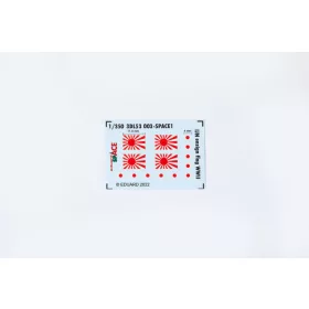   Eduard Accessories IJN ensign flag WWII SPACE - Japán Császári Haditengerészet – II. világháborús SPACE 3D hadilobogó-készlet