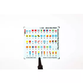   Eduard Accessories International Marine Signal Flags SPACE for - nemzetközi tengeri jelzőzászlók – SPACE 3D matricakészlet