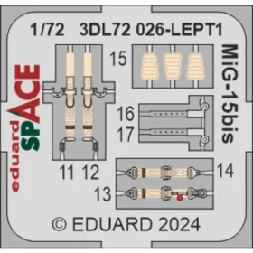   Eduard Accessories MiG-15bis SPACE 1/72 - SPACE 3D cockpit-részletező készlet