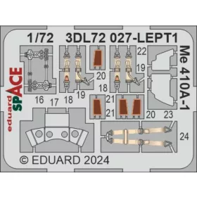   Eduard Accessories Me 410A-1 SPACE 1/72 AIRFIX - SPACE 3D cockpit-részletező készlet