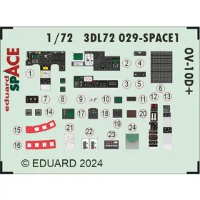   Eduard Accessories OV-10D+ SPACE 1/72 ICM - SPACE 3D cockpit-részletező készlet