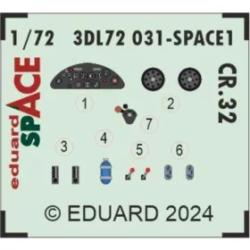   Eduard Accessories CR.32 SPACE  ITALERI - SPACE 3D cockpit-részletező készlet