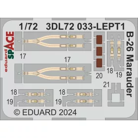   Eduard Accessories B-26 Marauder SPACE  HASEGAWA / EDUARD - B-26 Marauder HASEGAWA – SPACE 3D cockpit-részletező készlet
