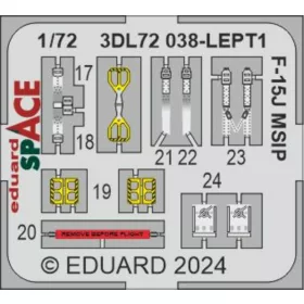   Eduard Accessories F-15J MSIP SPACE - SPACE 3D cockpit-részletező készlet