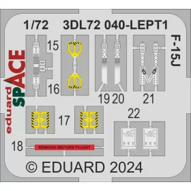   Eduard Accessories F-15J SPACE 1/72 - SPACE 3D cockpit-részletező készlet