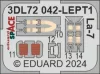 Eduard Accessories La-7 SPACE 1/72 - SPACE 3D cockpit-részletező készlet