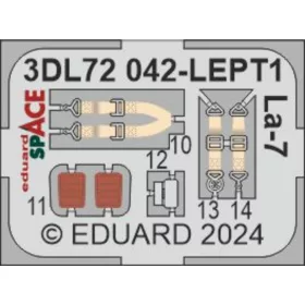   Eduard Accessories La-7 SPACE 1/72 - SPACE 3D cockpit-részletező készlet