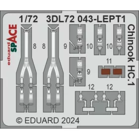   Eduard Accessories Chinook HC.1 SPACE  AIRFIX - SPACE 3D cockpit-részletező készlet