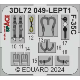   Eduard Accessories F-35C SPACE - SPACE 3D cockpit-részletező készlet