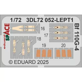   Eduard Accessories Bf 110G-4 SPACE   EDUARD - SPACE 3D cockpit-részletező készlet