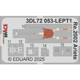   Eduard Accessories Re.2002 Ariete SPACE   ITALERI - SPACE 3D cockpit-részletező készlet