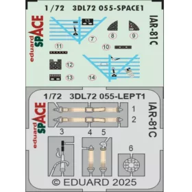   Eduard Accessories IAR-81C SPACE   IBG - SPACE 3D cockpit-részletező készlet