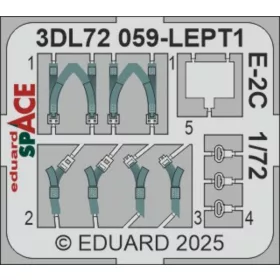   Eduard Accessories E-2C SPACE  HELLER - SPACE 3D cockpit-részletező készlet