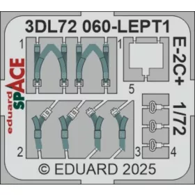   Eduard Accessories E-2C+ SPACE  HELLER - SPACE 3D cockpit-részletező készlet