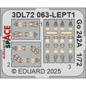   Eduard Accessories Go 242A SPACE  IBG - Go 242A IBG – SPACE 3D cockpit-részletező készlet