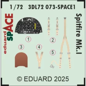   Eduard Accessories Spitfire Mk.I  SPACE for IBG - SPACE 3D cockpit-részletező készlet