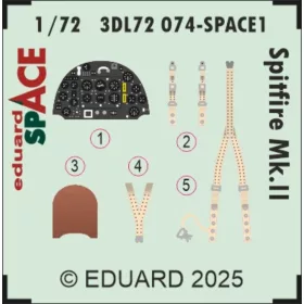   Eduard Accessories Spitfire Mk.II SPACE for IBG - SPACE 3D cockpit-részletező készlet