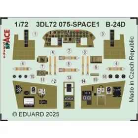   Eduard Accessories B-24D SPACE for Airfix - SPACE 3D cockpit-részletező készlet