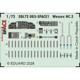   Eduard Accessories Wessex HC.2 SPACE for Airfix - SPACE 3D cockpit-részletező készlet