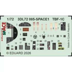   Eduard Accessories TBF-1C SPACE for Hobby Boss - SPACE 3D cockpit-részletező készlet