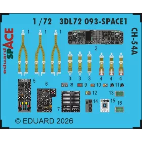   Eduard Accessories CH-54A SPACE for ICM - SPACE 3D cockpit-részletező készlet