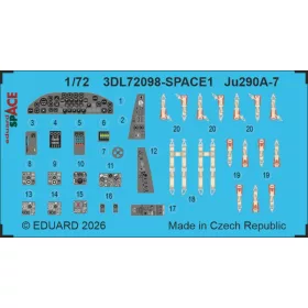   Eduard Accessories Ju 290A-7 SPACE for Revell - SPACE 3D cockpit-részletező készlet