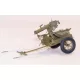 Plus Model U.S. Handkarren M3A1 mit Browning 0,3 – dioráma kellék makett