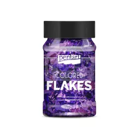   Pentart színes fólia pehely - sötétlila - min 1 gr - 40095