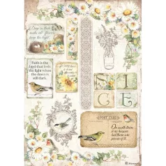 Stamperia A4 rizspapír csom.-  Margaréta - DFSA4620