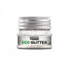 Pentart ECO glitter -  ezüst - finom 15 gr - 41121