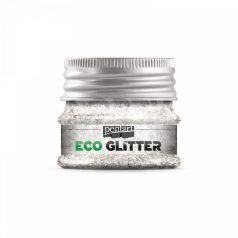 Pentart ECO glitter -  ezüst - durva 15 gr - 41123
