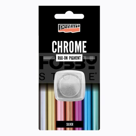 Pentart Rub-on pigment chrome effect 0,5 g silver (ezüst) 41350