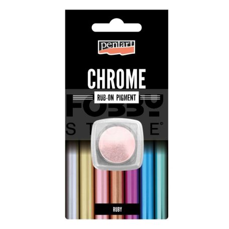 Pentart Rub-on pigment chrome effect 0,5 g ruby (rubint) 41352