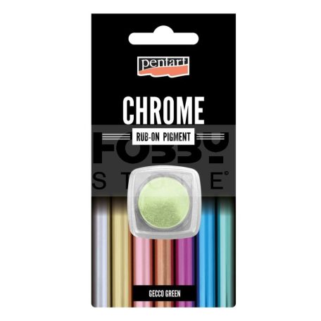 Pentart Rub-on pigment chrome effect 0,5 g gecco green (gekkózöld) 41358