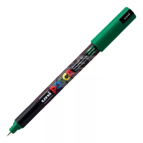 UNI POSCA PC-1MR ZÖLD színű tűhegyű dekormarker-filctoll 0.7 mm - 41954U