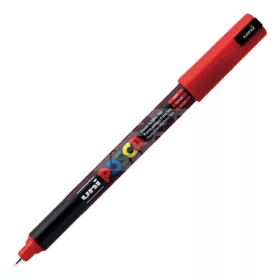   UNI POSCA PC-1MR PIROS színű tűhegyű dekormarker-filctoll 0.7 mm - 41958U