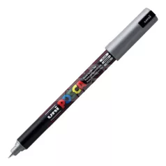   UNI POSCA PC-1MR  EZÜST színű tűhegyű dekormarker-filctoll 0.7 mm - 41959U