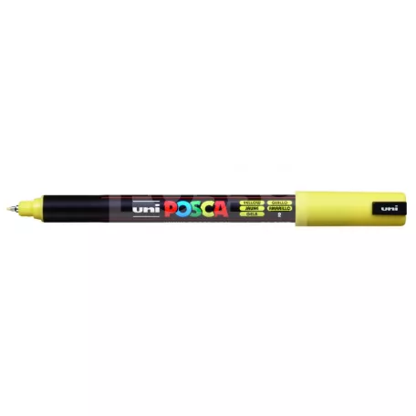 UNI POSCA PC-1MR SÁRGA színű tűhegyű dekormarker-filctoll 0.7 mm - 41960U