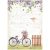 Stamperia A4 rizspapír csom.-  Create Happiness Welcome Home bicycle - DFSA4744