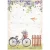 Stamperia A4 rizspapír csom.-  Create Happiness Welcome Home bicycle - DFSA4744