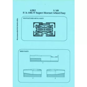   Aires F/A-18E/F Super Hornet wheel bay Für Hasegawa Bausatz - futóműakna