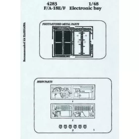   Aires F/A-18E/F Super Hornet electronic bay für Hasegawa Bausatz - elektronikai rekesz